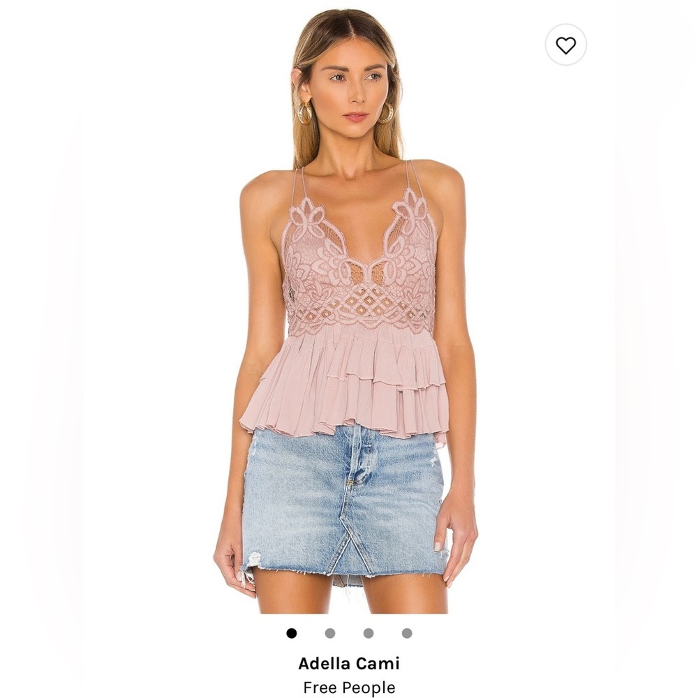 Free People Adella Cami in Dusty Rose